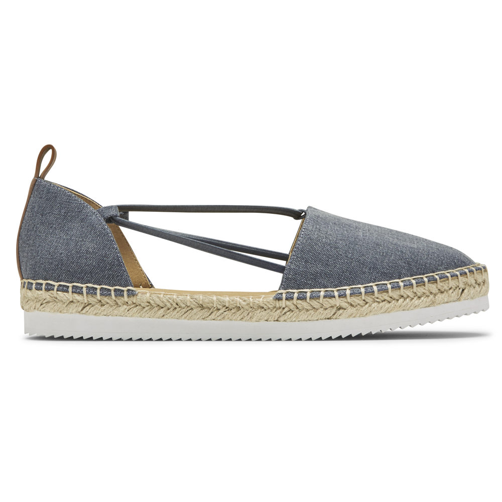 Rockport Slip-Ons Dame Grå - Seaview Bungee - QHOX95681